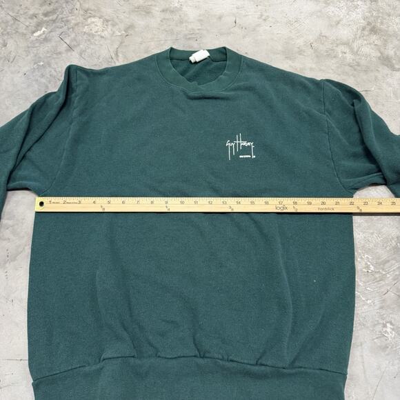 Vintage Guy Harvey Mens Snook Mural Fish Pullover Sweater Sweatshirt Size Large - Picture 3 of 6